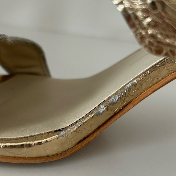 Dolce Vita Gold Sandals - Picture 6 of 7